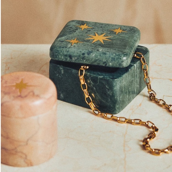LAST GREEN🔥Starry Nights Marble Star Trinket Box - Picture 8 of 11